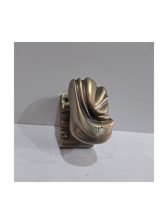 Italian Brass Front Door Knob Salice Paolo 4883-arg Antiqued Silver