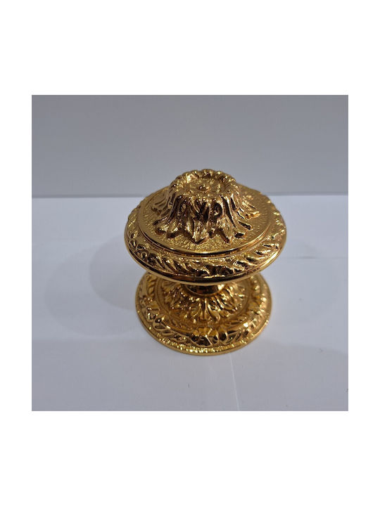Spanischer Messing-Knopf Für Vordertür Coba 4876-oro2 Gold 24k Maße 70×70×65 Mm