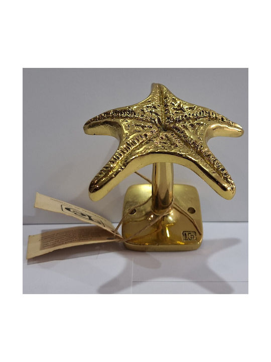 Handgefertigter Kupfer Spanischer Türknopf Coba 4885-Gold Hochglanz Maße 90 × 90 × 75 Mm