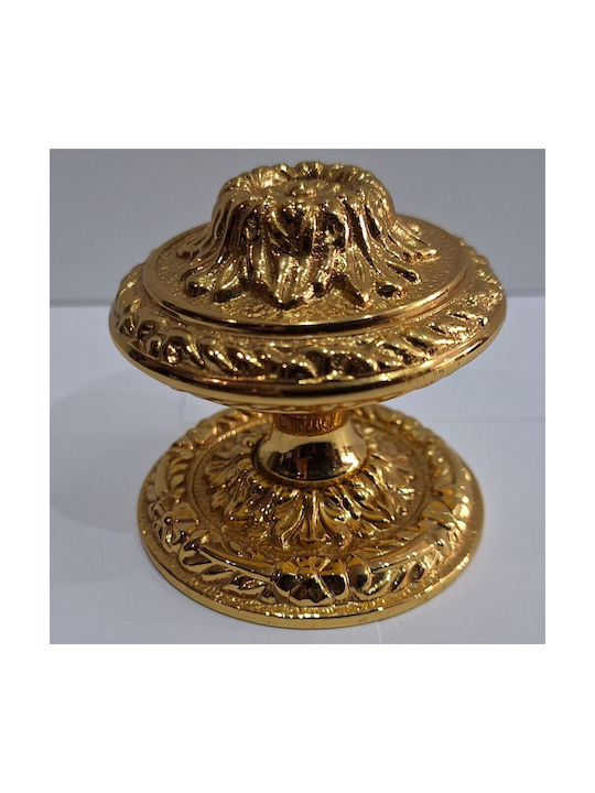 Spanischer Messing-Knopf Für Vordertür Coba 4876-oro2 Gold 24k Maße 70×70×65 Mm