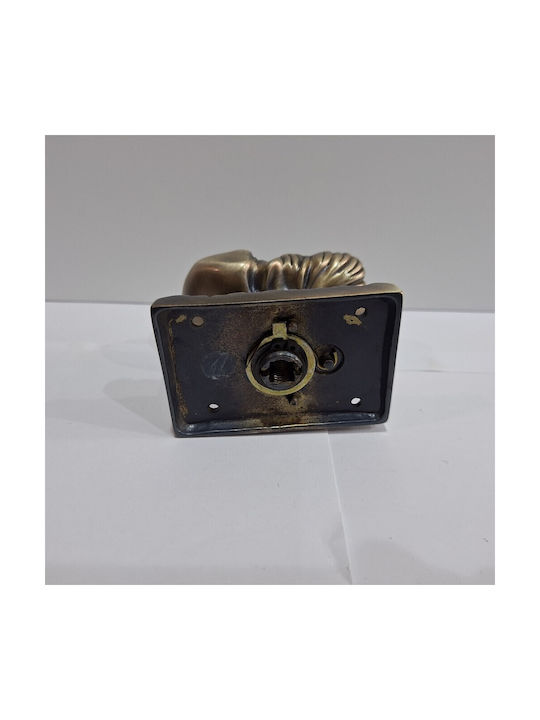 Italian Brass Front Door Knob Salice Paolo 4883-arg Antiqued Silver