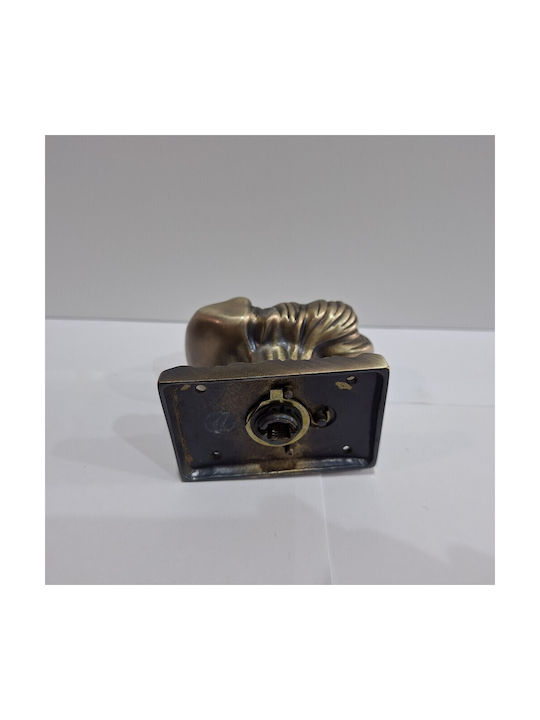 Italian Brass Front Door Knob Salice Paolo 4883-arg Antiqued Silver