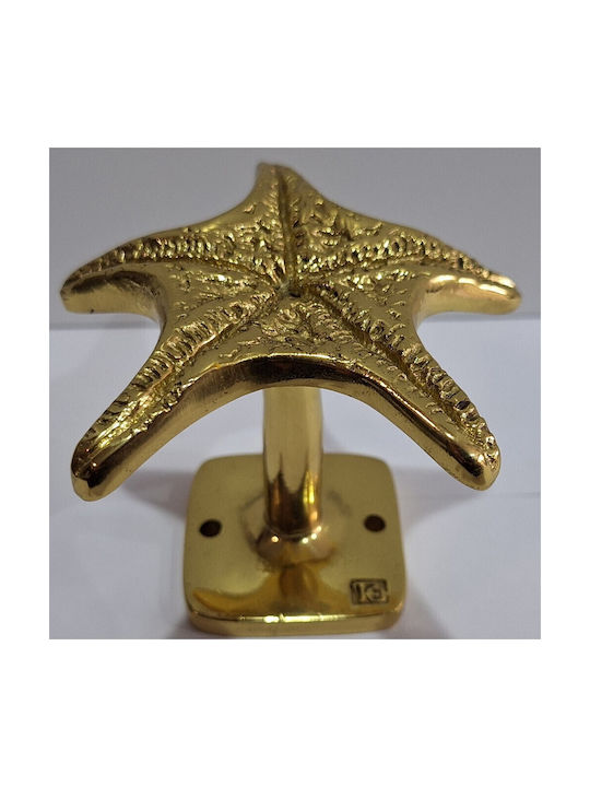 Handgefertigter Kupfer Spanischer Türknopf Coba 4885-Gold Hochglanz Maße 90 × 90 × 75 Mm
