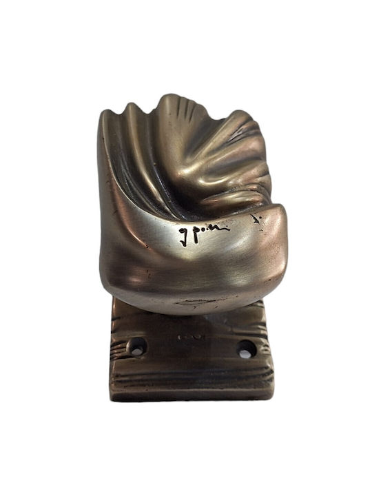 Italian Brass Front Door Knob Salice Paolo 4883-arg Antiqued Silver
