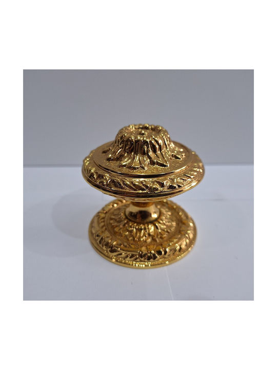 Spanischer Messing-Knopf Für Vordertür Coba 4876-oro2 Gold 24k Maße 70×70×65 Mm