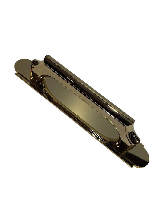 Italian Bronze Handmade Front Door Handle Acm 11272-178-24k Gold-Polished Dimension 17.8cm