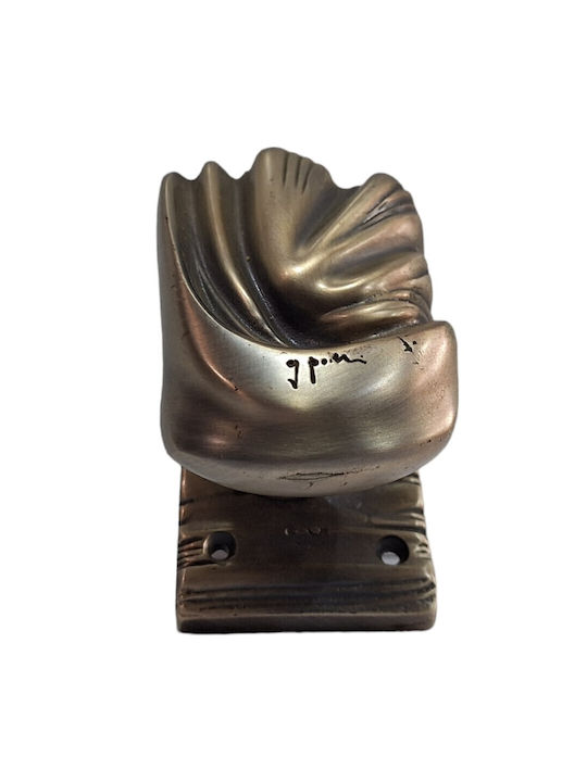 Italian Brass Front Door Knob Salice Paolo 4883-arg Antiqued Silver