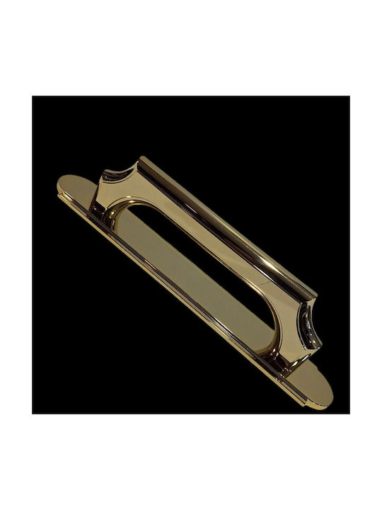 Italian Bronze Handmade Front Door Handle Acm 11272-178-24k Gold-Polished Dimension 17.8cm