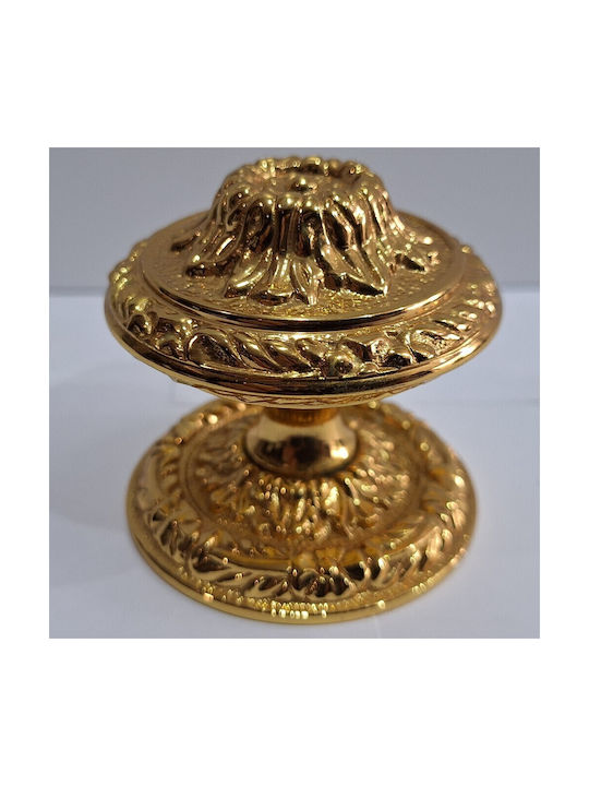 Spanischer Messing-Knopf Für Vordertür Coba 4876-oro2 Gold 24k Maße 70×70×65 Mm