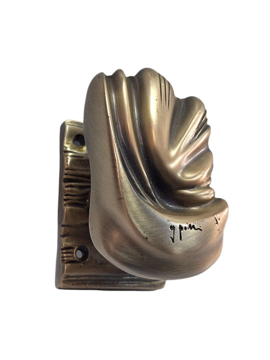 Italian Brass Front Door Knob Salice Paolo 4883-arg Antiqued Silver
