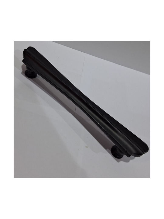 Spanish Brass Front Door Handle Mestre 10551-12b1 Matte Black Diameter 20.0cm