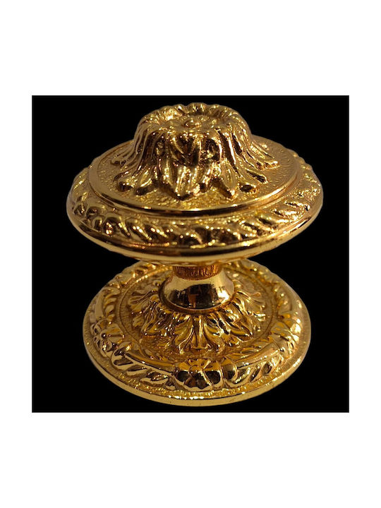 Spanischer Messing-Knopf Für Vordertür Coba 4876-oro2 Gold 24k Maße 70×70×65 Mm