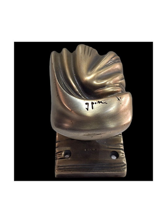 Italian Brass Front Door Knob Salice Paolo 4883-arg Antiqued Silver