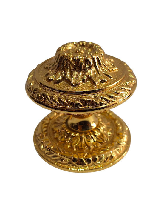 Spanischer Messing-Knopf Für Vordertür Coba 4876-oro2 Gold 24k Maße 70×70×65 Mm