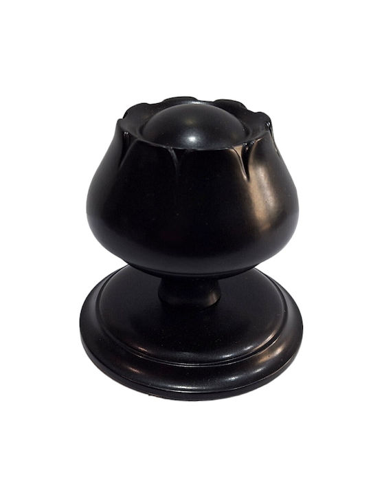 Spanish Brass Front Door Knob Mein 9274-may Black Matte Dimensions 83×83×80 Mm