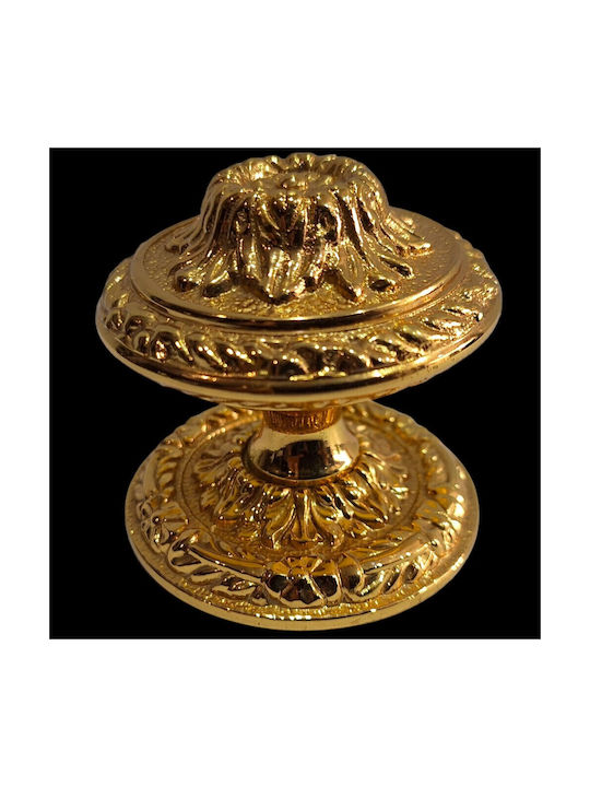 Spanischer Messing-Knopf Für Vordertür Coba 4876-oro2 Gold 24k Maße 70×70×65 Mm