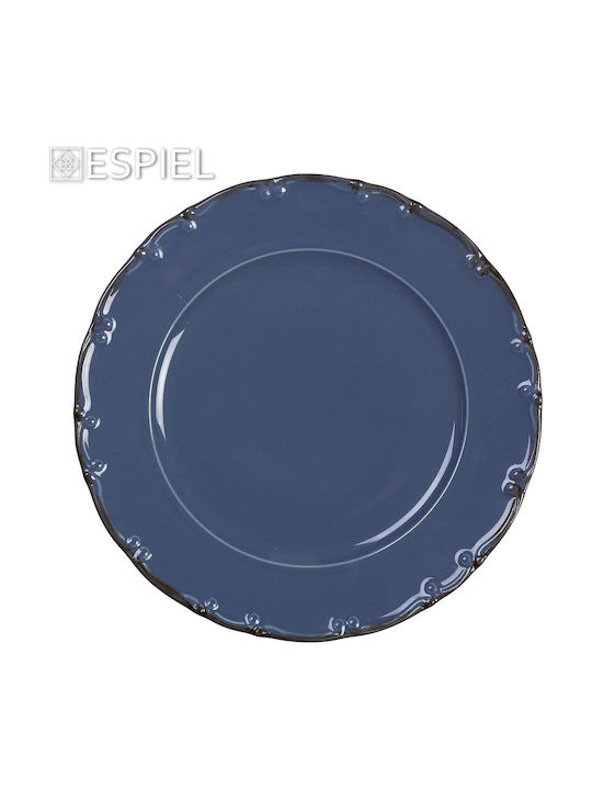 Espiel Liana Farfurie joasă Light Blue cu Diametru 27cm