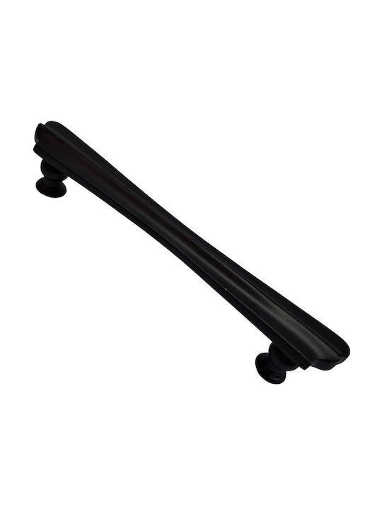 Spanish Brass Front Door Handle Mestre 10551-12b1 Matte Black Diameter 20.0cm