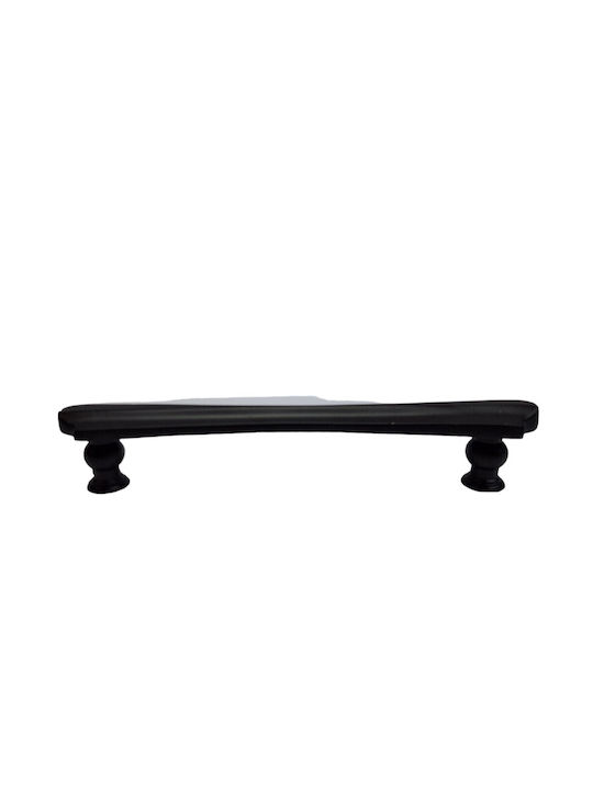 Spanish Brass Front Door Handle Mestre 10551-12b1 Matte Black Diameter 20.0cm