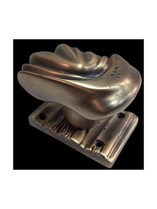 Italian Brass Front Door Knob Salice Paolo 4883-arg Antiqued Silver