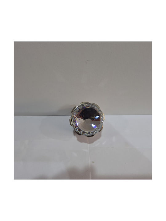 Spanish Brass Knob Mestre 4882-swa1 Swarovski Crystal