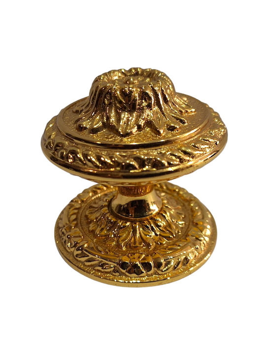 Spanischer Messing-Knopf Für Vordertür Coba 4876-oro2 Gold 24k Maße 70×70×65 Mm