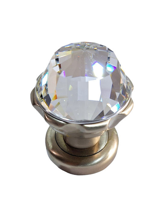 Spanish Brass Knob Mestre 4882-swa1 Swarovski Crystal