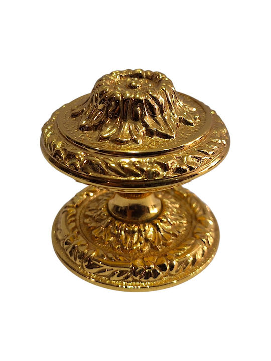 Spanischer Messing-Knopf Für Vordertür Coba 4876-oro2 Gold 24k Maße 70×70×65 Mm