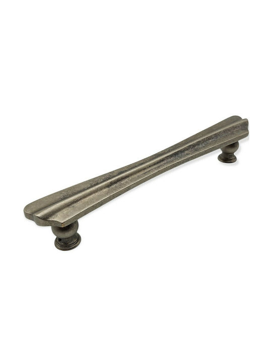 Spanish Brass Front Door Handle Mestre 9271-200-arg1 Aged Silver Size 20.0cm