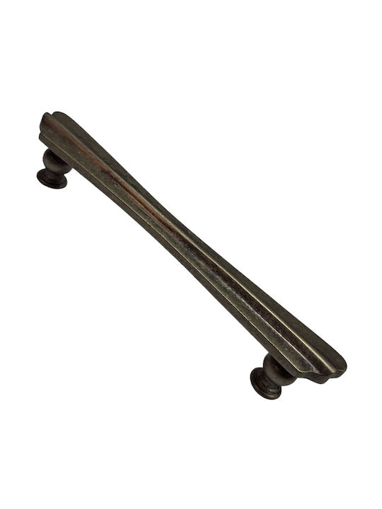 Spanish Brass Front Door Handle Mestre 9271-200-arg1 Aged Silver Size 20.0cm