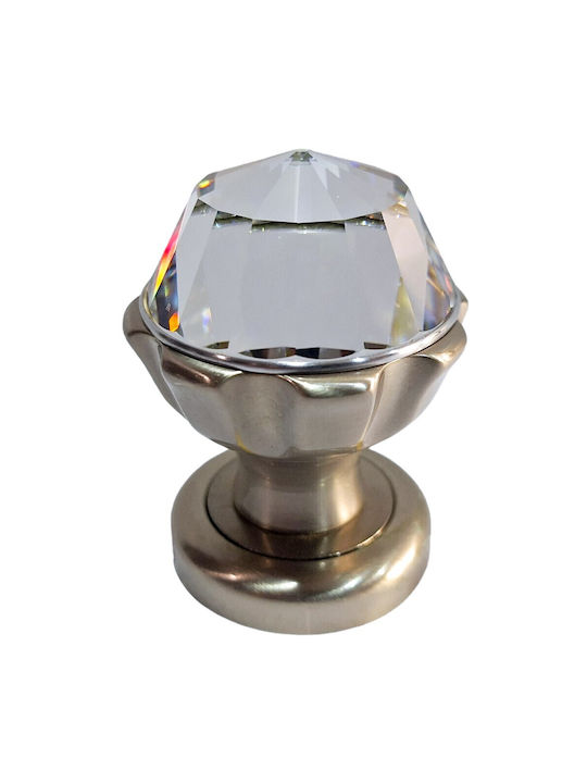 Spanish Brass Knob Mestre 4882-swa1 Swarovski Crystal