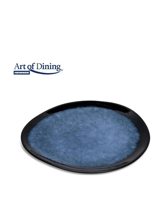 Set 4 Oval Ceramic Plates 28 Cm Serenity
