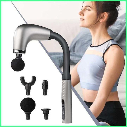 Gun Massage for the Back with Vibration Black