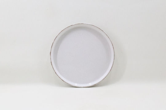 GTSA Farfurie joasă Ceramică Alb cu Diametru 21cm 6buc
