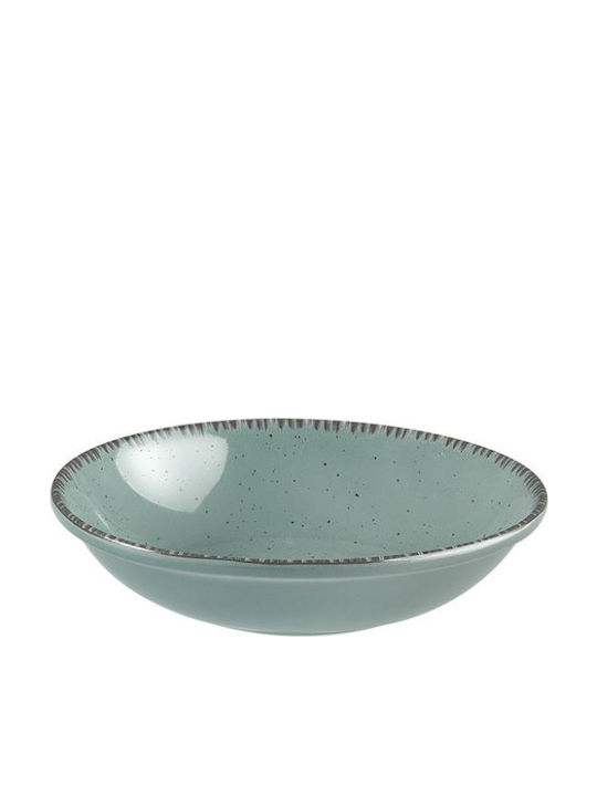 XM-Casa Plate Soup made of Porcelain Blue with Diameter 23cm 6pcs
