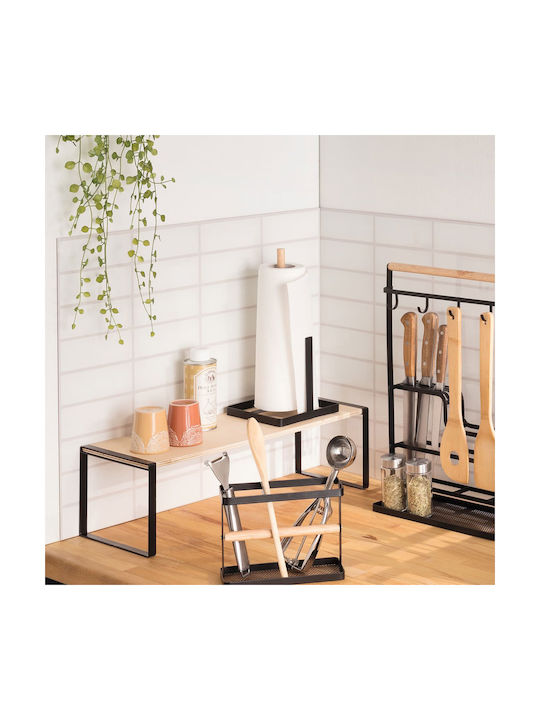 5Five Kitchen Organizer Racks Wooden in Brown Colour 18x50.5x15cm