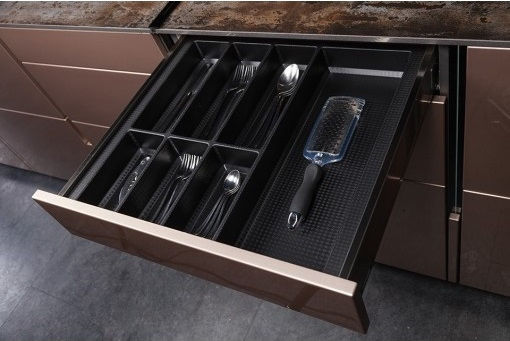 Agoform Разделители за чекмеджета Пластмаса в Черен Цвят 48x40x6см