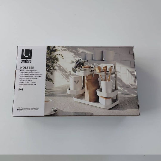 Umbra Suport De Masă Holster Din Plastic 32x32x32cm Albă