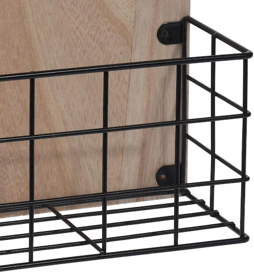 Vilde Raft De Perete Din Lemn 28x9x50cm Maro