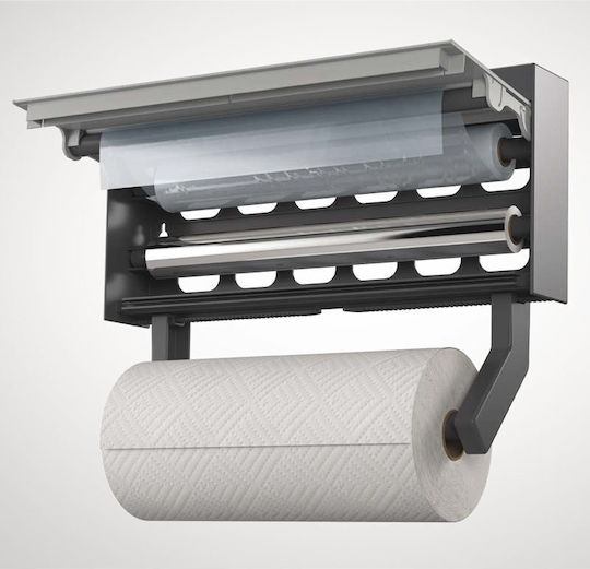 Metaltex Tango Държач за Хартиени Кърпички Стенен Метален Сребрист 37.5x24.4x7см 254412