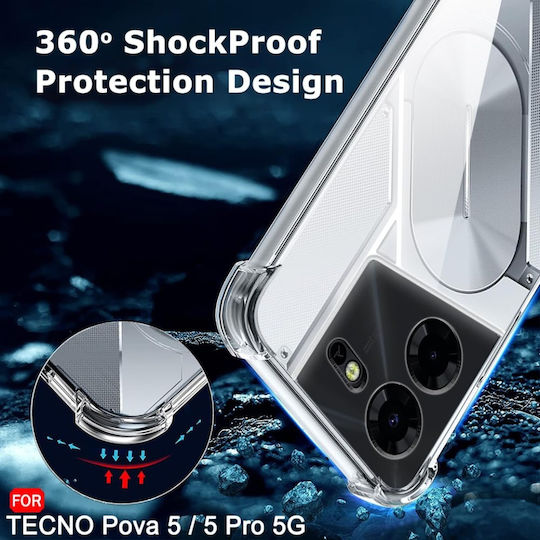 Back Cover Σιλικόνης Διάφανο (Realme 5 Pro)