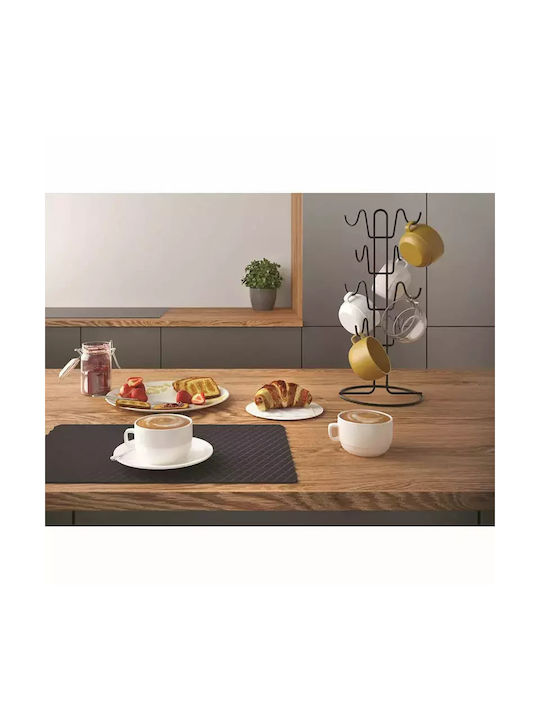 Metaltex Βάση για Κούπες Tree Μεταλλική 19x19x44εκ. Μαύρη