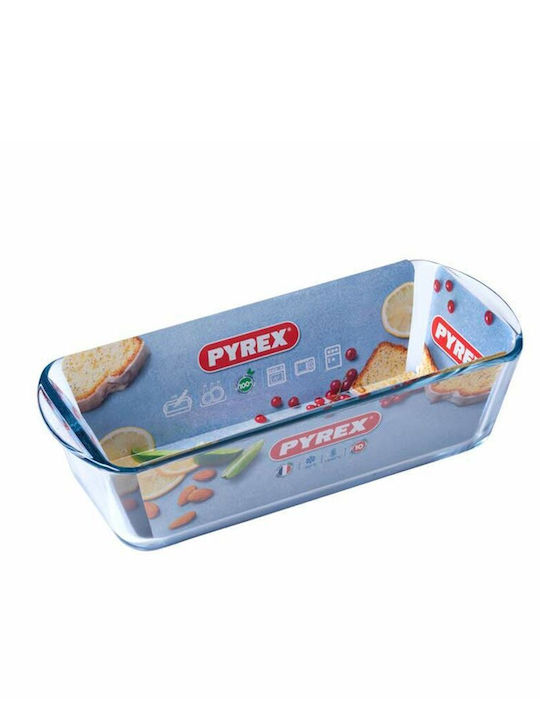 Pyrex Φόρμα Ζαχαροπλαστικής για Κέικ Ορθογώνια Γυάλινη 28x12εκ.