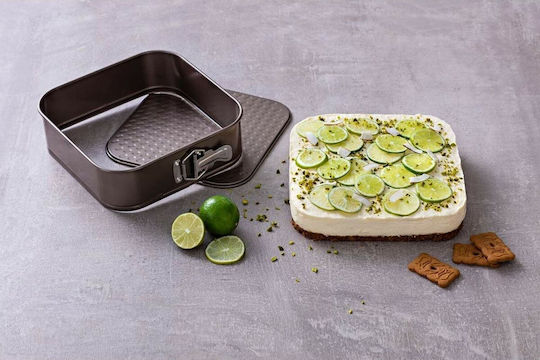 Pyrex Asimetria Backform Torte Aluminium mit abnehmbarem Boden 24x24cm 1cm