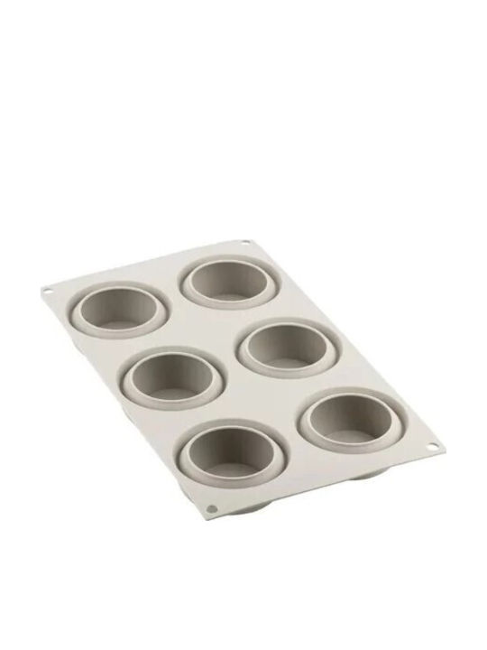 Silikomart Mini Φόρμα Ζαχαροπλαστικής για Cupcakes/Muffins από Σιλικόνη 6 Θέσεων 70x7.2x7εκ.