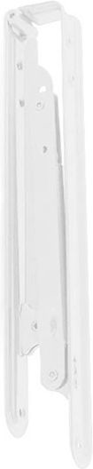 Metal Shelf Support Bracket Foldable White Pair 30cm
