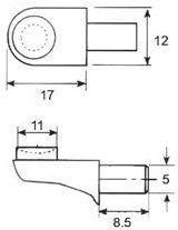Τακακια Ραφιων Βεντουζα Finetto Φ-5μμ 100τμχ 220-40410f5#ni