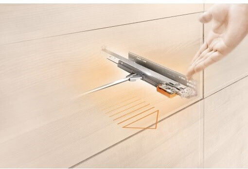 Οδηγος Κρυφος Συρταριου Blum Movento 760h Φρενο Tip On 100% Ανοιγμα 104-760h400tip
