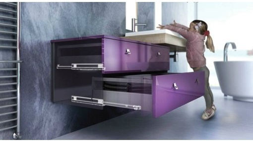 Blum Tandem 551f Geheimleitfaden für Schublade mit Bremsen 80% Öffnung 104-551f46001b