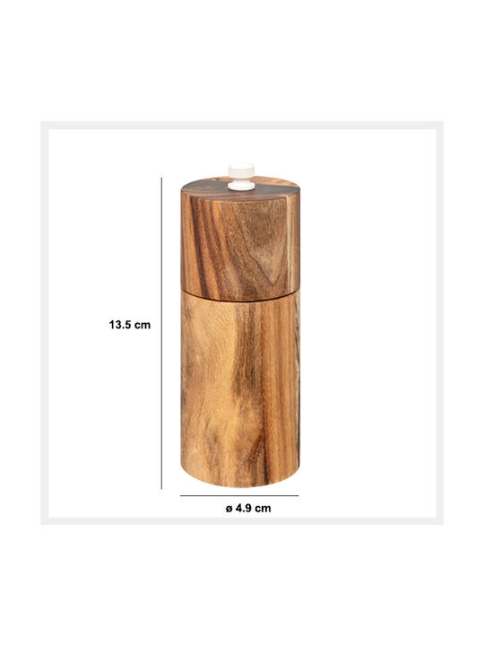 Atmosphera Set Manual Râșnițe Condimente din Lemn în Culoare Bej 13.5cm 1buc